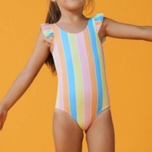 🐠ROXY COLORS OF THE SUN ONE PIECE SWIMSUIT SIZE 2